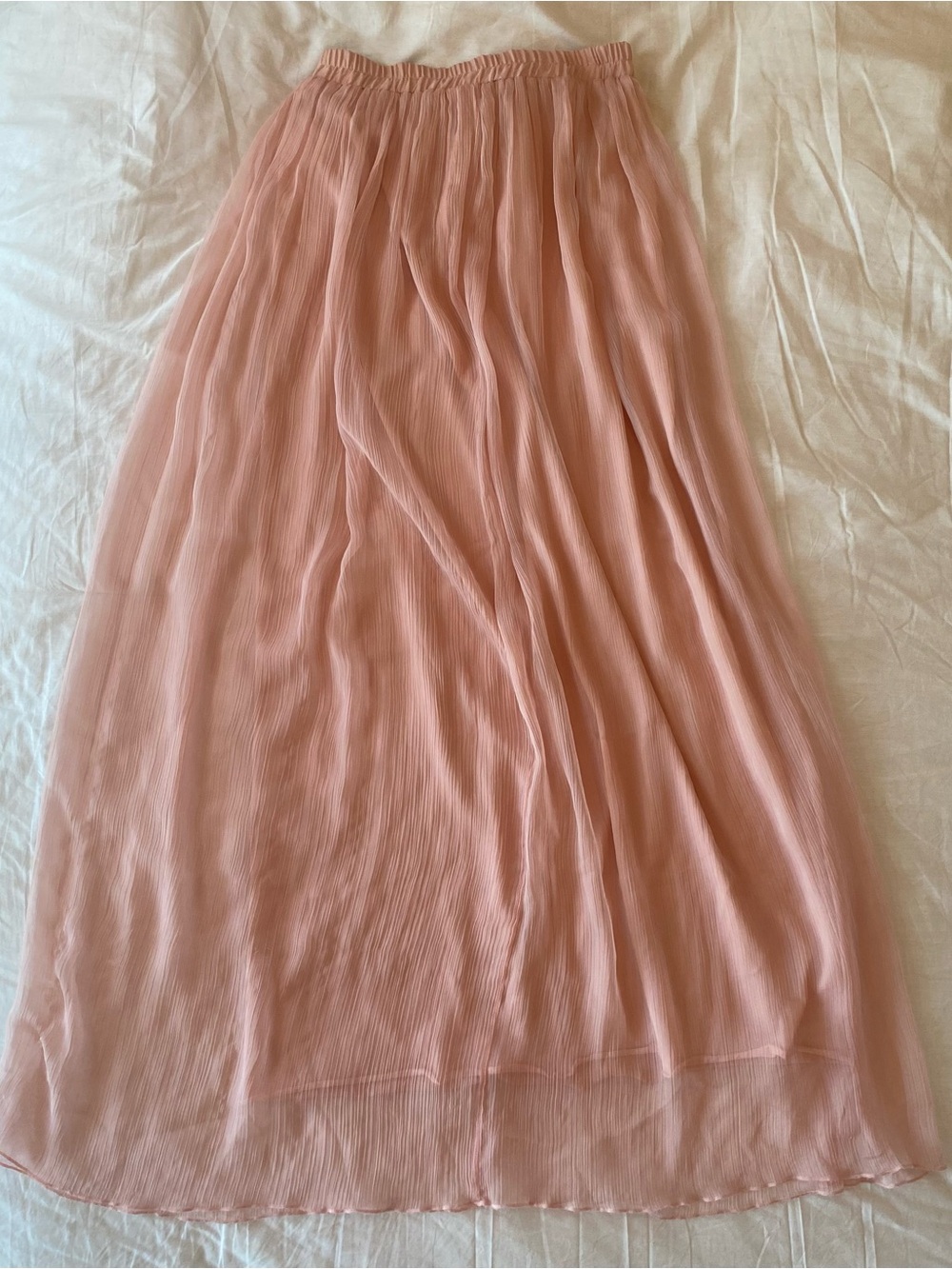 Forever 21 Dusty Rose Pleated Maxi Skirt
